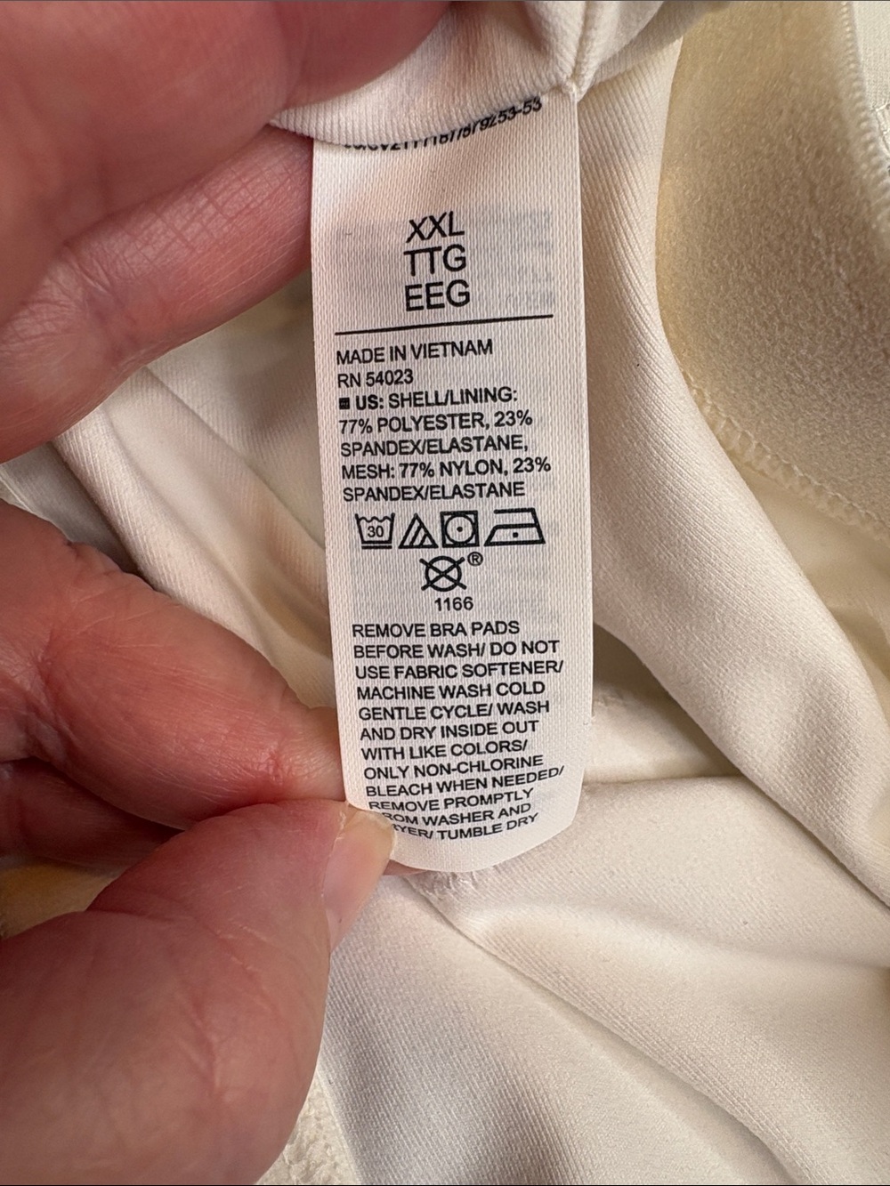 Old Navy Active Powersoft Neon Floral  Built-in-Bra Yellow & Green Plus Sz XXL - Picture 12 of 13
